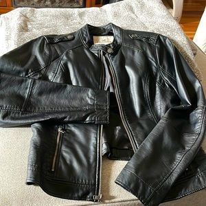 Hollister leather jacket